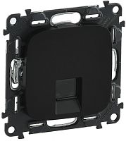 Розетка компьютерная без рамки Legrand Valena Allure 1-м. RJ45 6e антрацит картинка
